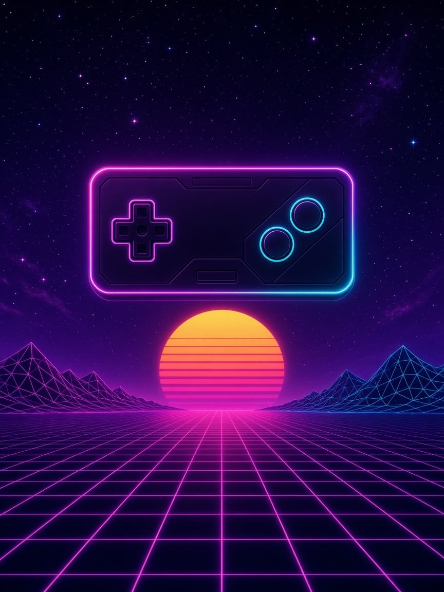 Controller Glow Gaming Frame artwork