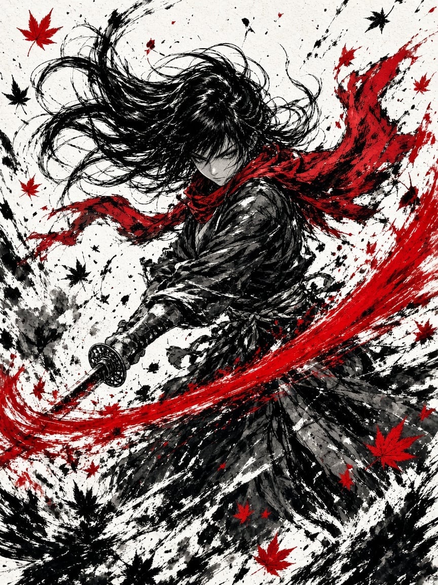 Crimson Ink Manga Frame artwork