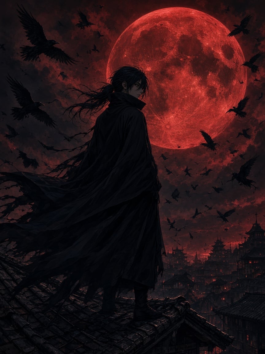 Crimson Moon Shinobi Frame artwork