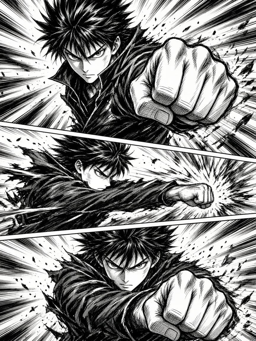 Ink Panel Manga Frame artwork
