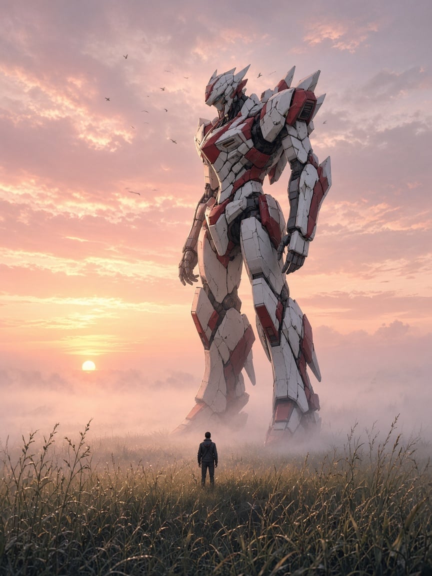 Mecha Dawn Art Print artwork