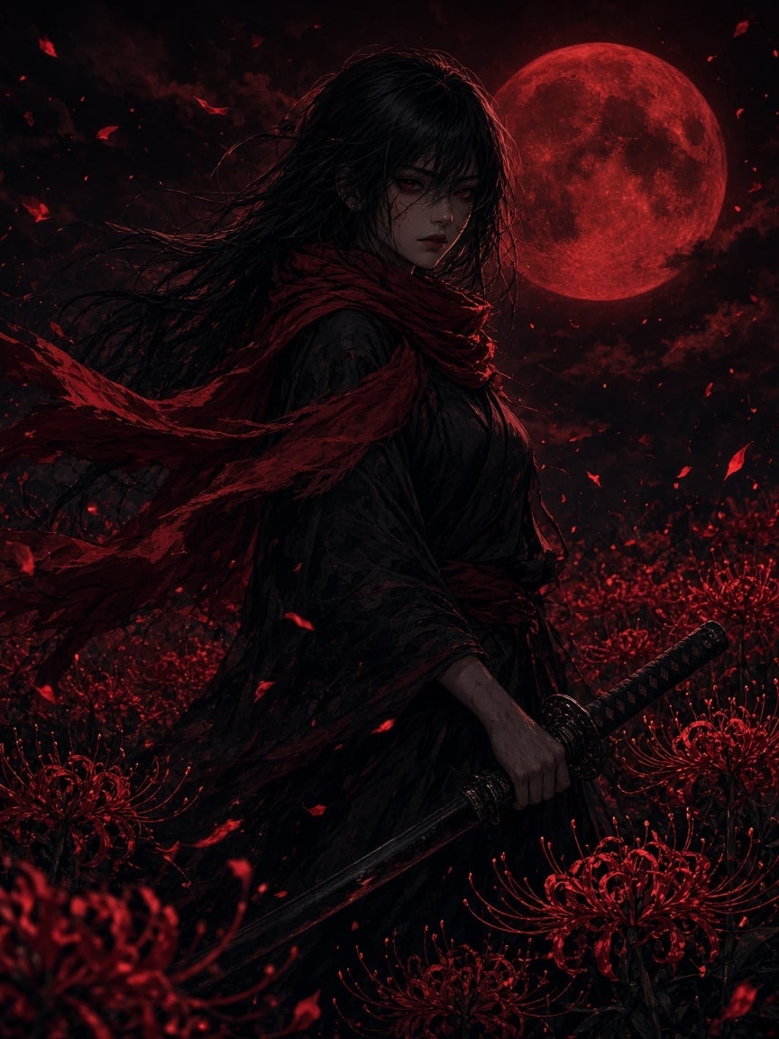 Red Lily Ronin Frame artwork