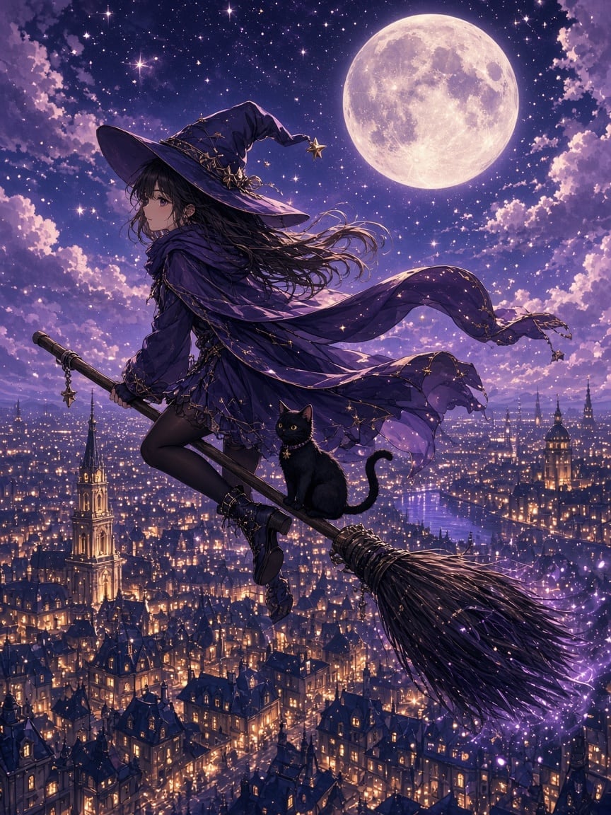 Starlight Witch Art Print artwork
