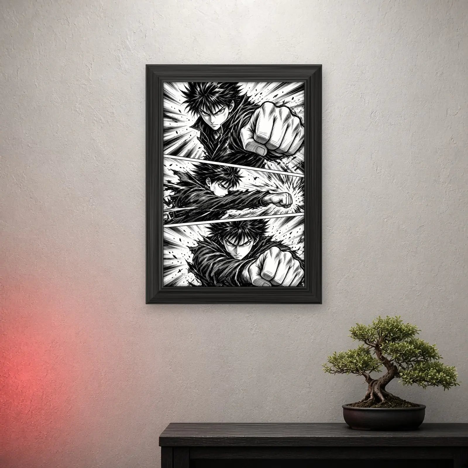 Ink Panel Manga Frame, part of the Manga Ink Set of 2