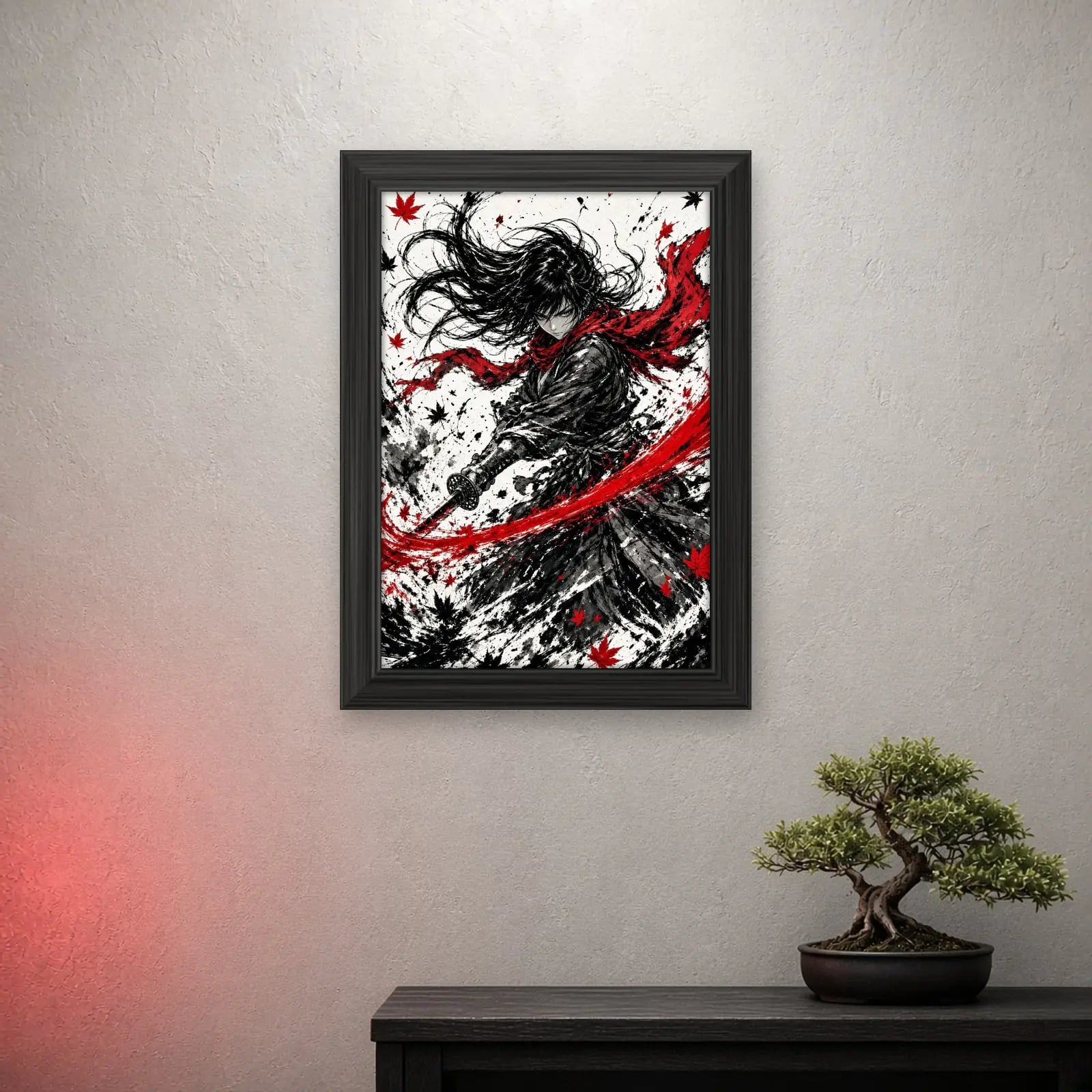 Crimson Ink Manga Frame, part of the Manga Ink Set of 2