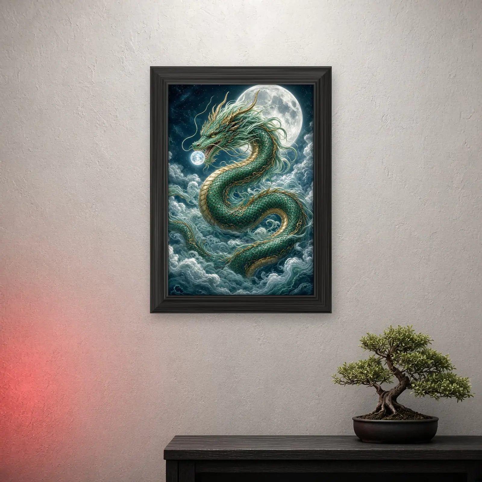 Sky Dragon Anime Frame, part of the Spirit Night Set of 3