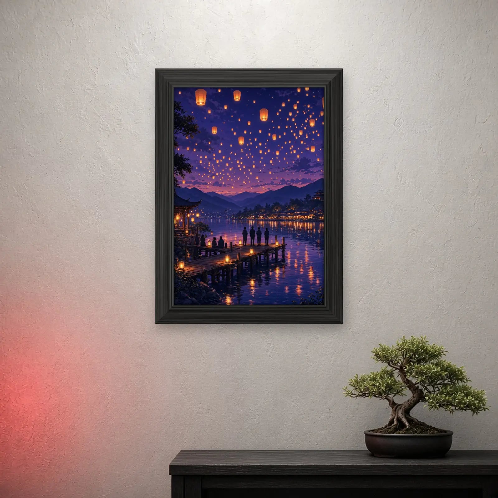 Lantern Festival Art Print, part of the Dreamscape Set of 3