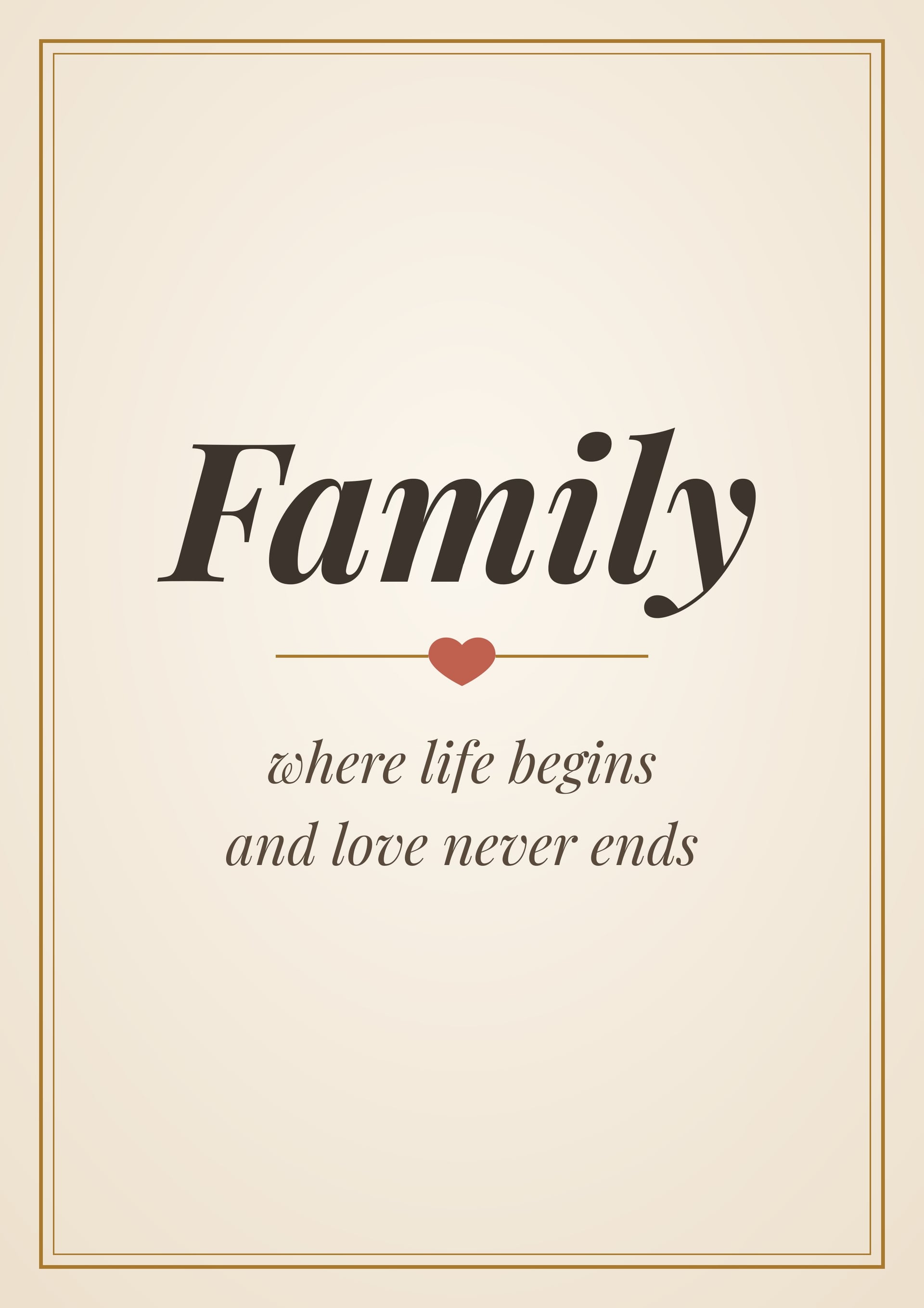 Family Quote Frame artwork