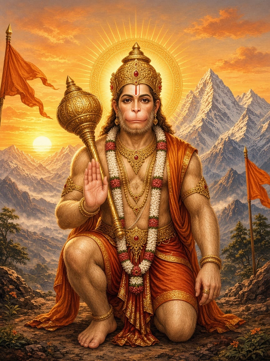 Hanuman Ji Frame artwork