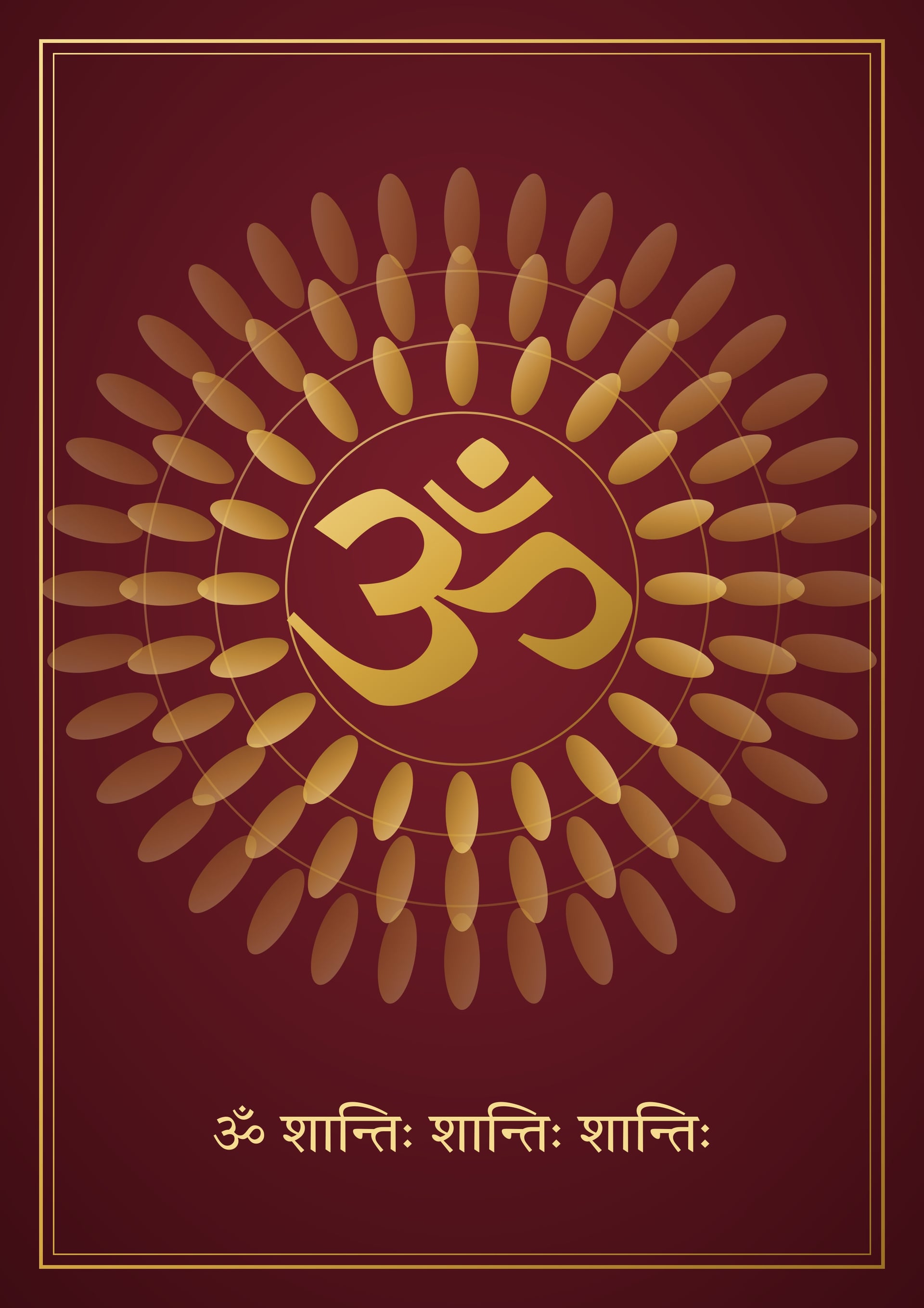 Om Mandala Frame artwork