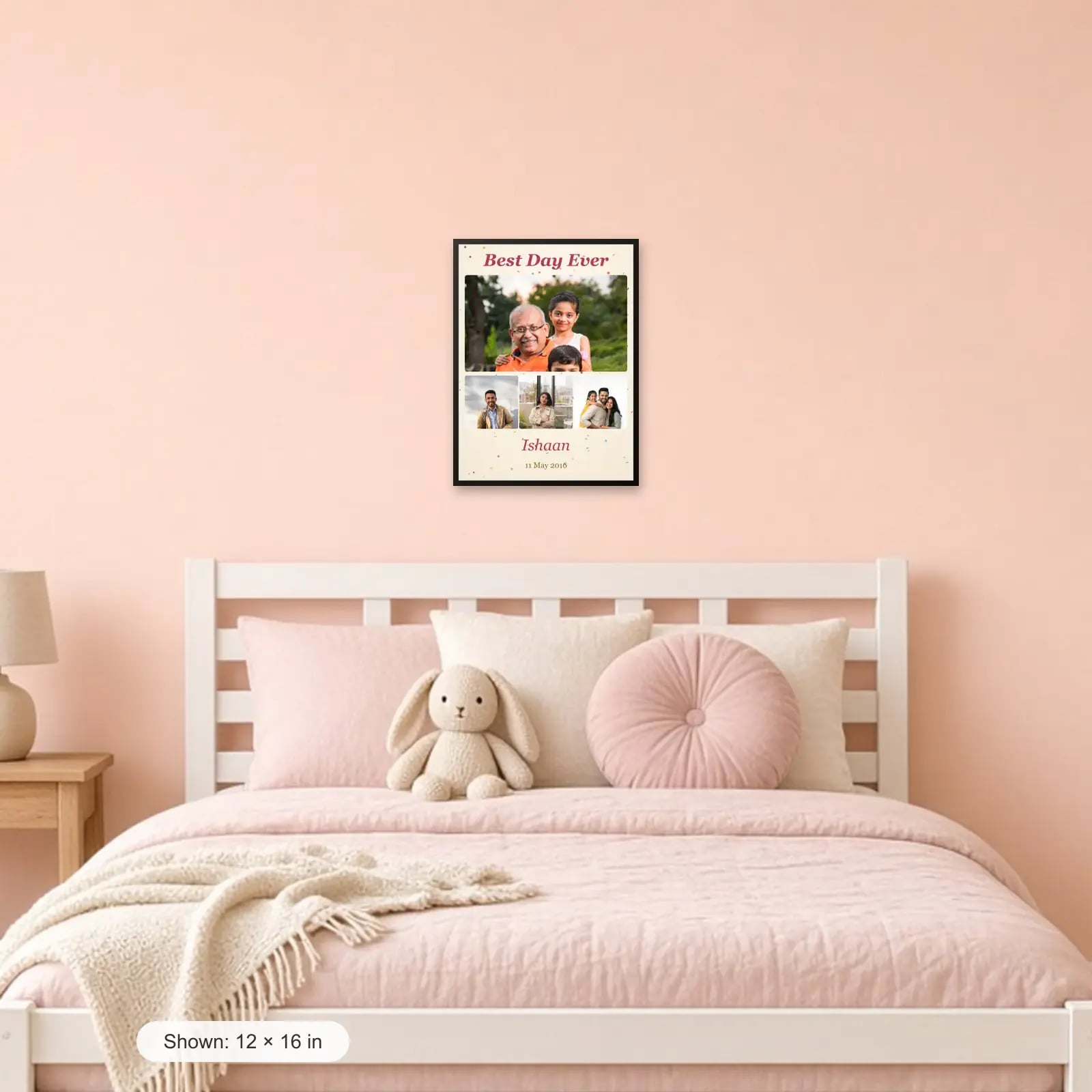 Best Day Ever Birthday Collage — 4 Photos in a kids room