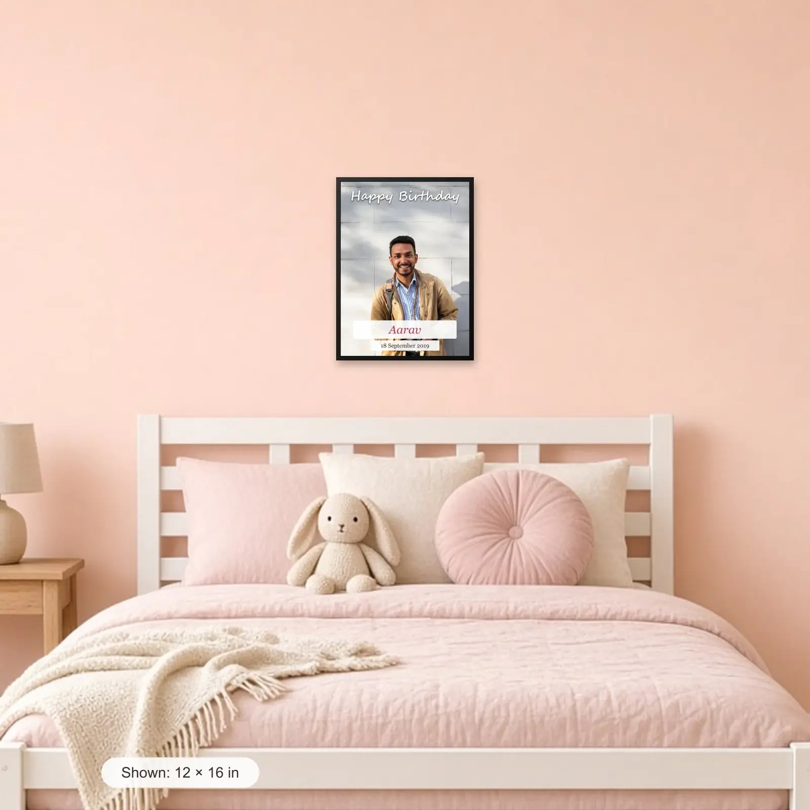 Happy Birthday Full Photo Frame in a kids room